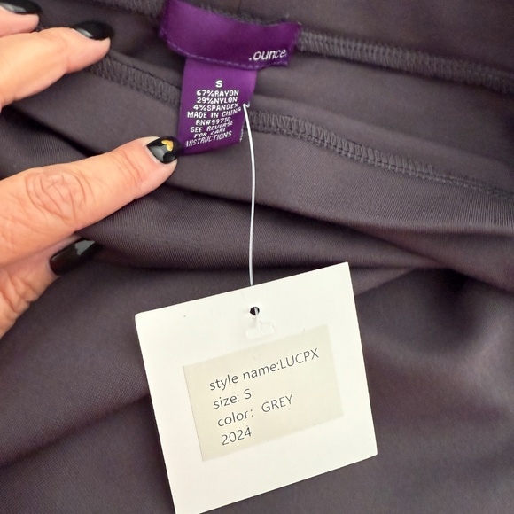 OUNCE Long Maxi Skirt Conservative Gray or Navy Blue New - Picture 3 of 7